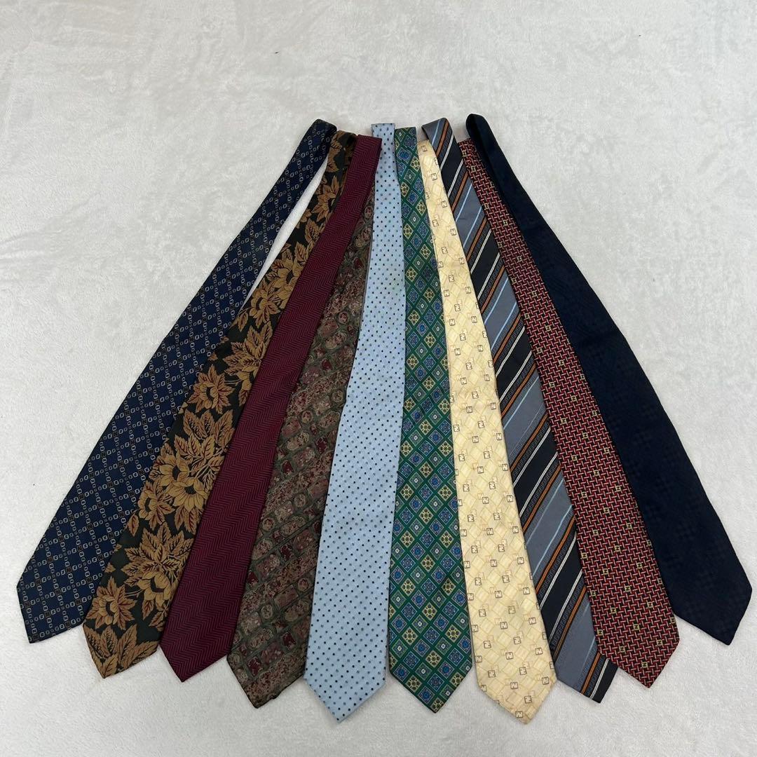 NM14 フェンディ FENDI 10本 セット まとめ売り ネクタイ メンズ