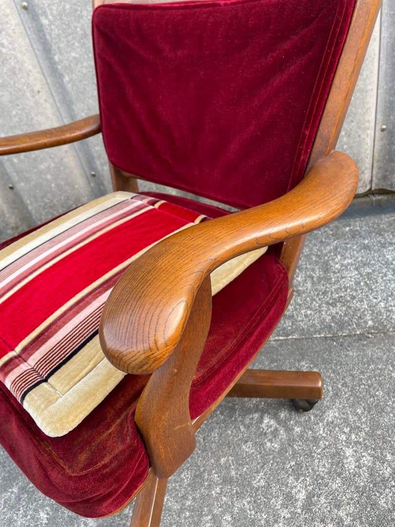 稀少/カリモク/コロニアル/デスクチェア/アームチェア /回転椅子/椅子/②