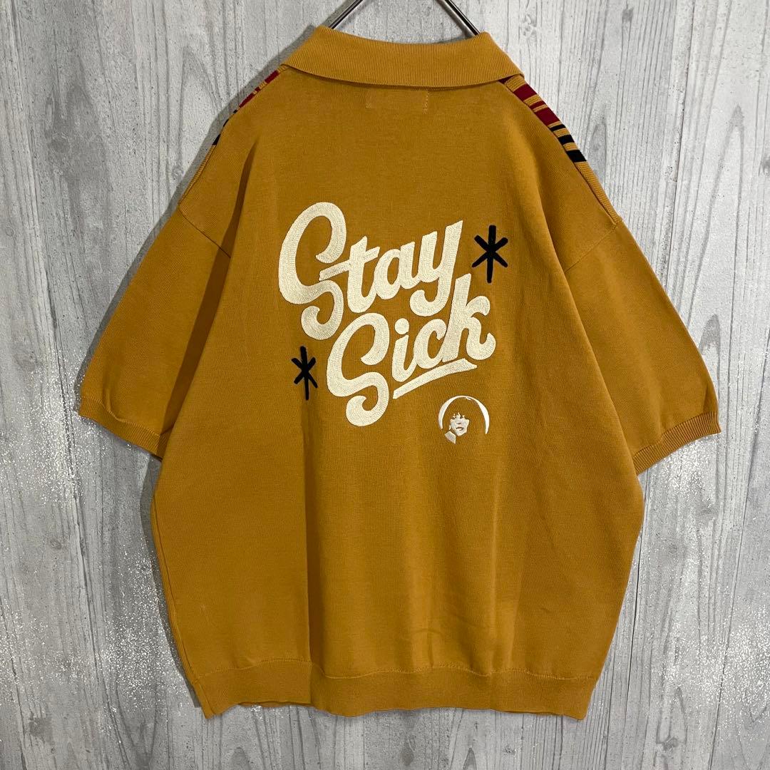 【最高カラー】ヒステリックグラマー　刺繍サークルガールロゴ　ニットポロ　XL