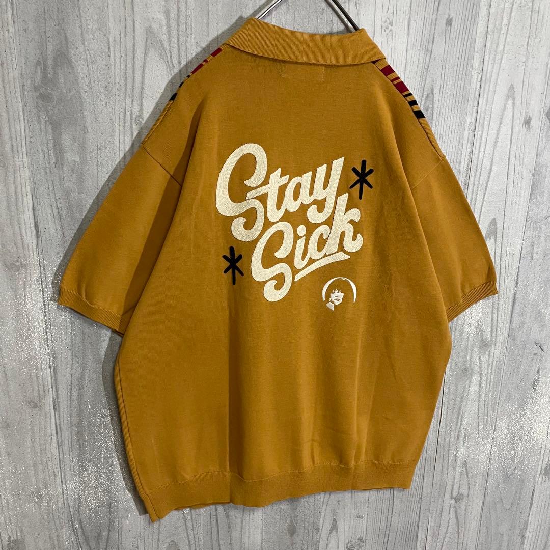 【最高カラー】ヒステリックグラマー　刺繍サークルガールロゴ　ニットポロ　XL