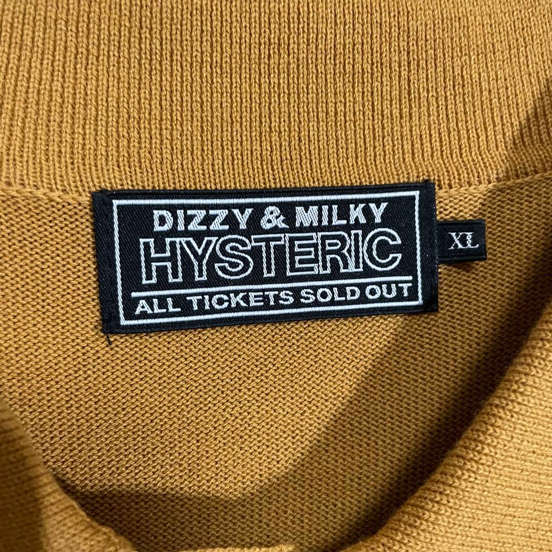 【最高カラー】ヒステリックグラマー　刺繍サークルガールロゴ　ニットポロ　XL