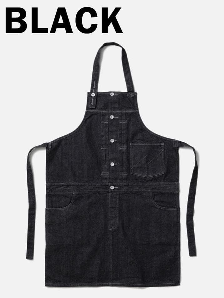 NEIGHBORHOOD Denim Apron BLACK ネイバーフッド