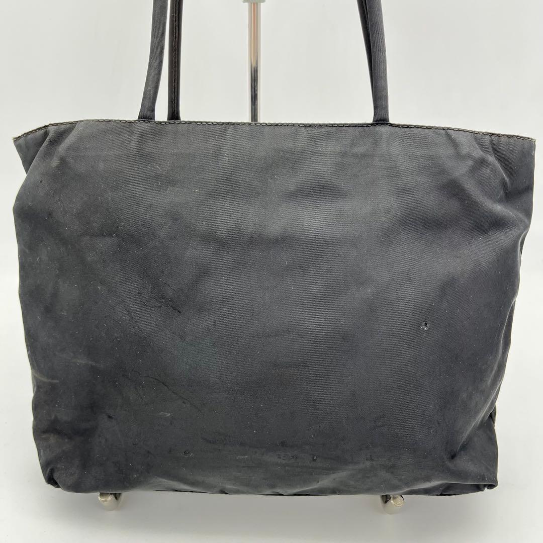 PRADA ハンドバッグ トートバッグ 手提げ 三角ロゴ テスートナイロン 黒
