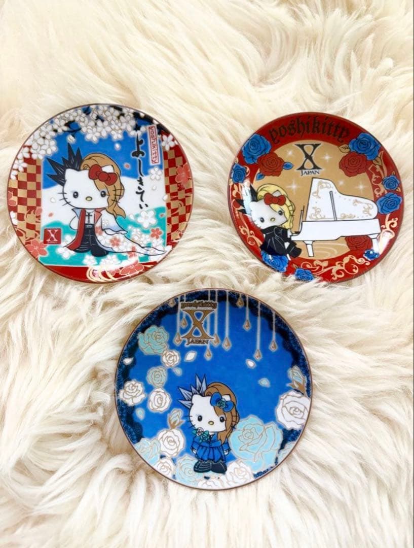 yoshikitty 九谷焼豆皿　2020 ヨシキティ　X JAPAN サンリオ