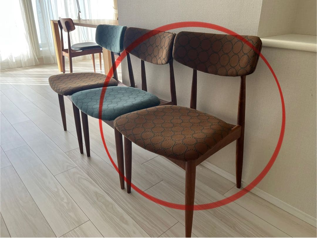 【ナガノインテリア／mina perhonen】ダイニングチェア