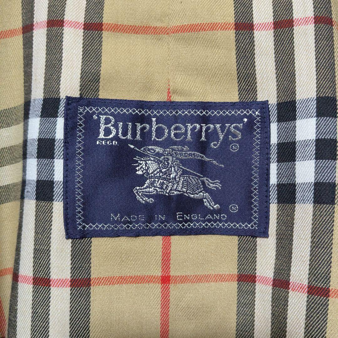 美品 英国製 90s バーバリー ステンカラーコート レディース C95A