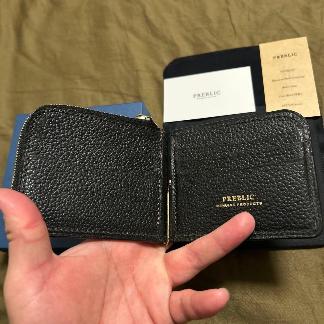 PREBLIC THOMAS シェルコードバン コンパクト Lファスナー財布
