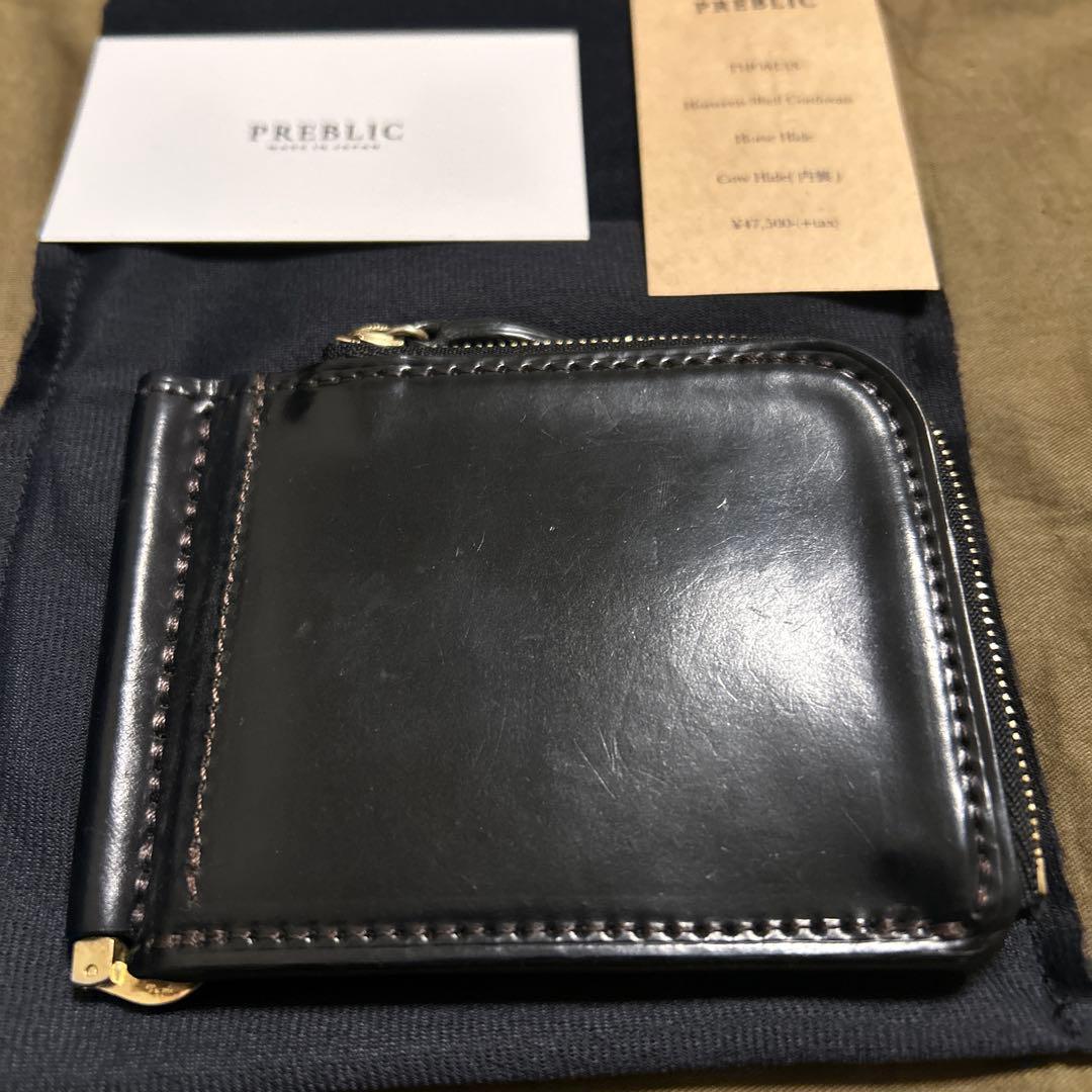 PREBLIC THOMAS シェルコードバン コンパクト Lファスナー財布