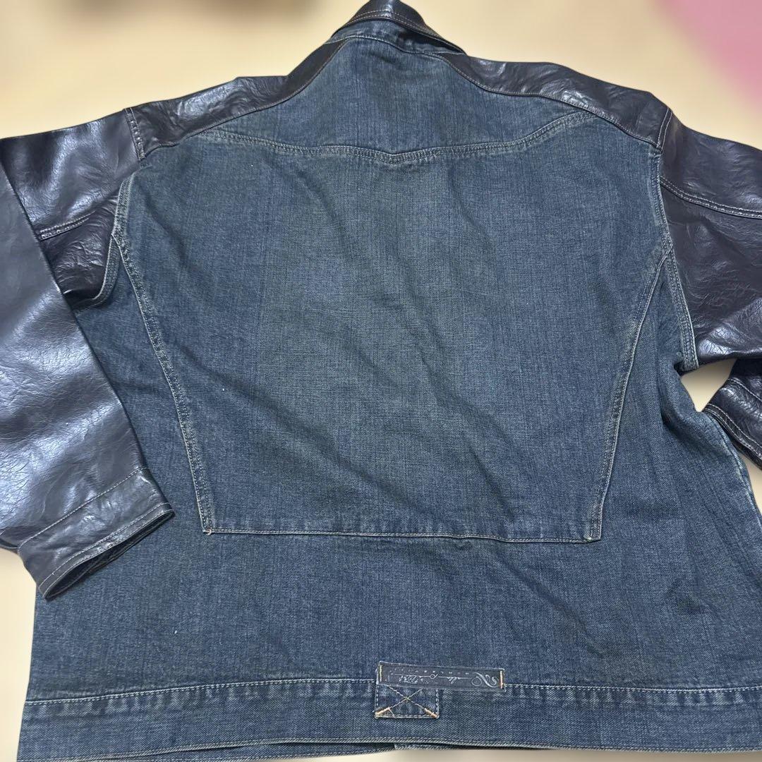 0*R様 PELLEPELLE デニム・レザーコンビジャケット 激レア