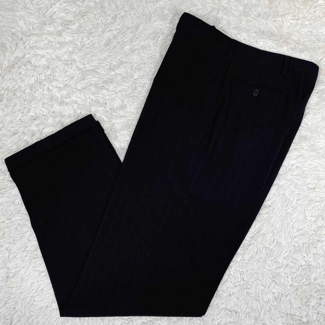 美品✨ジョルジオアルマーニ スーツ セットアップ ダブル ストライプ ブラウン系