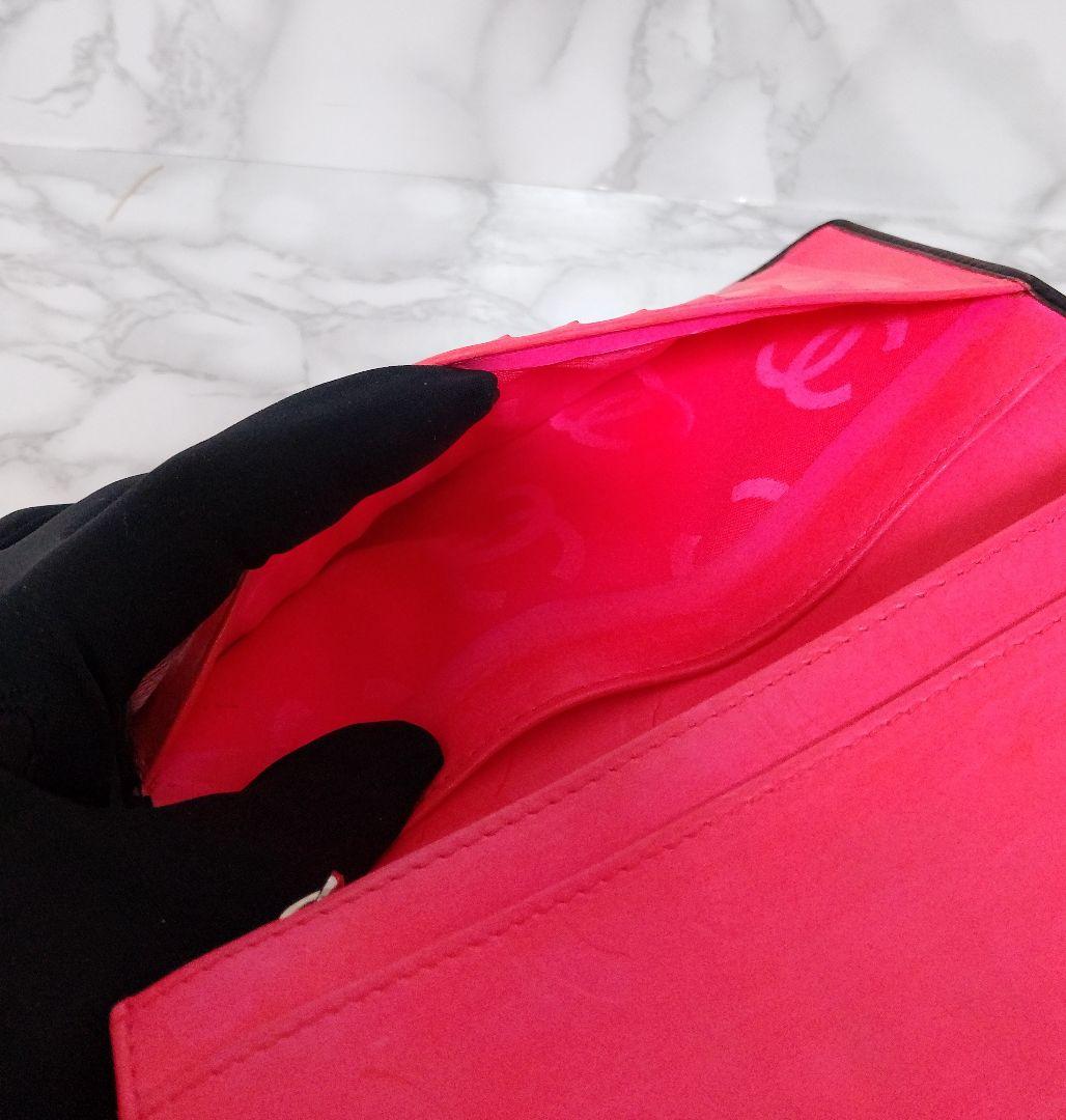 CHANEL カンボンライン 長財布 ブラック　マトラッセ