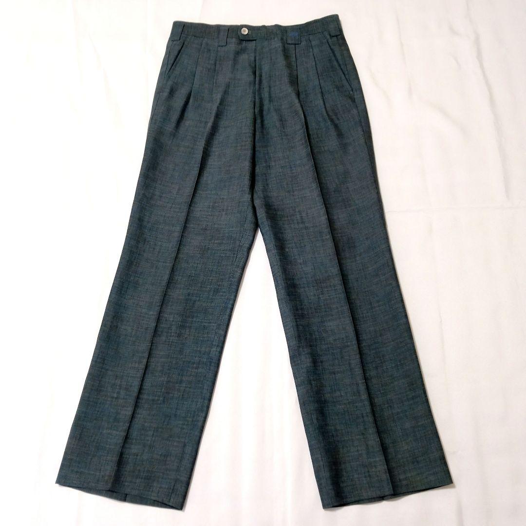 【ビンテージ】ファッション・スーツ セットアップ 碧系 英国 オーダー 希少！