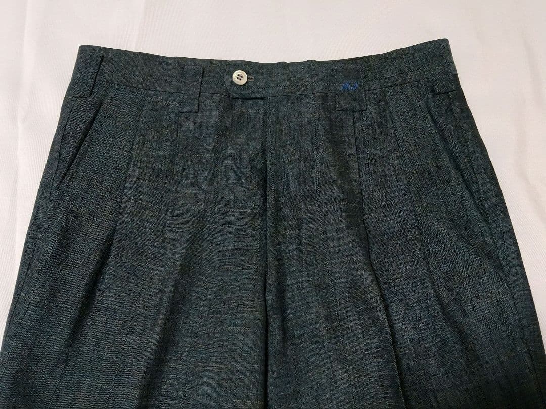 【ビンテージ】ファッション・スーツ セットアップ 碧系 英国 オーダー 希少！