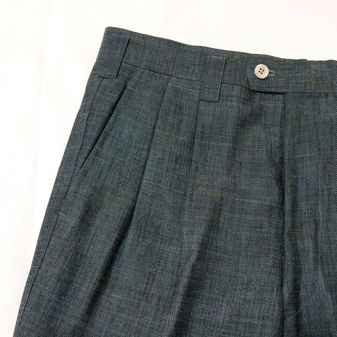 【ビンテージ】ファッション・スーツ セットアップ 碧系 英国 オーダー 希少！