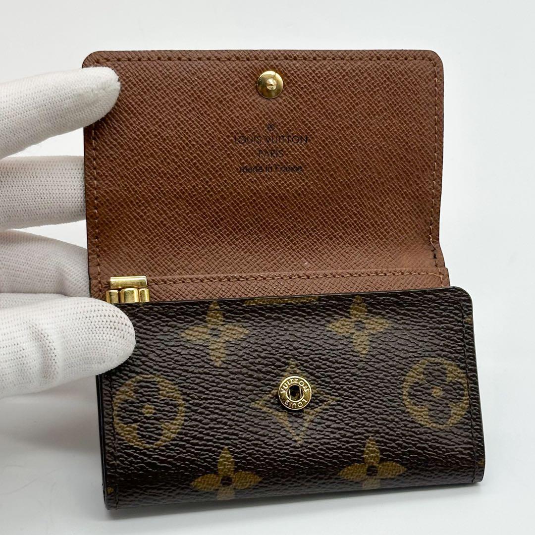 ルイヴィトン ミュルティクレ 6連 モノグラム ブラウン　コンパクト キーケース