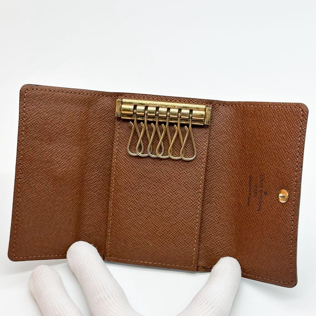ルイヴィトン ミュルティクレ 6連 モノグラム ブラウン　コンパクト キーケース