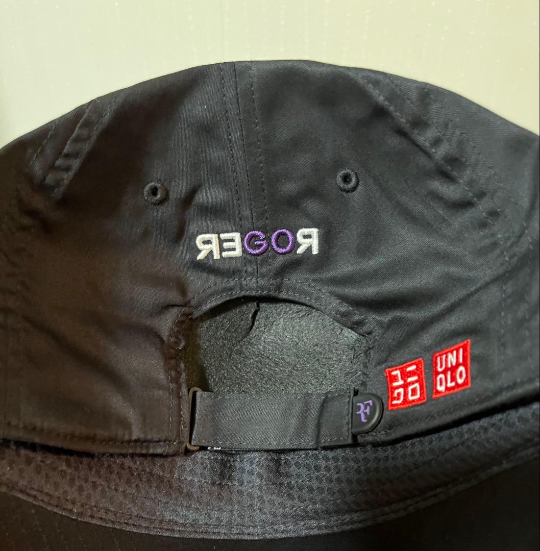 タグ付き・未使用品　ユニクロ　フェデラー　2022 パープル　帽子　キャップ