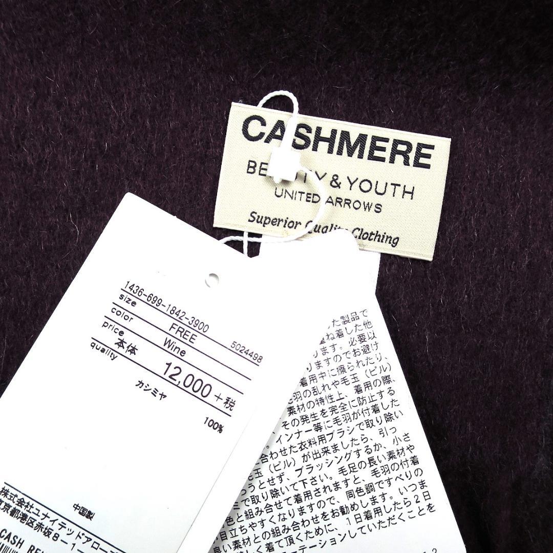 BEAUTY&YOUTH カシミヤ100％ リバーシブル マフラー ストール W