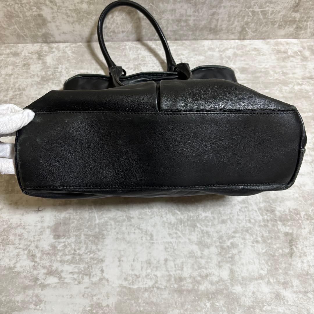 H251 Moncler モンクレール　ハンドバッグ　ブラック　大容量　A4収納