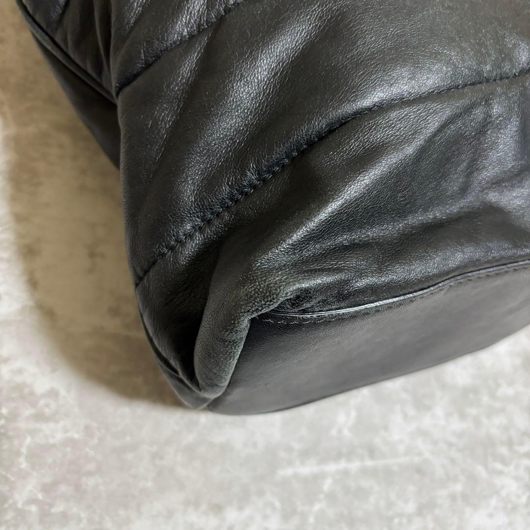 H251 Moncler モンクレール　ハンドバッグ　ブラック　大容量　A4収納