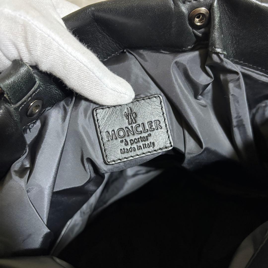 H251 Moncler モンクレール　ハンドバッグ　ブラック　大容量　A4収納