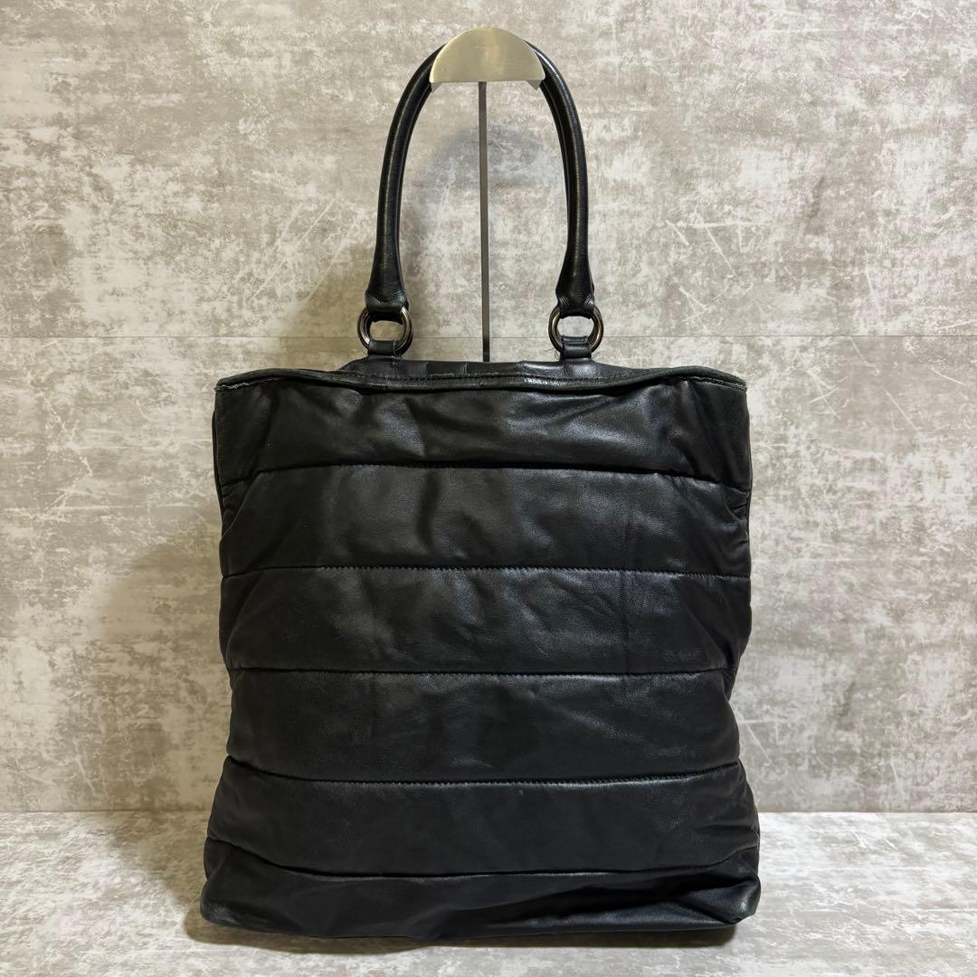 H251 Moncler モンクレール　ハンドバッグ　ブラック　大容量　A4収納