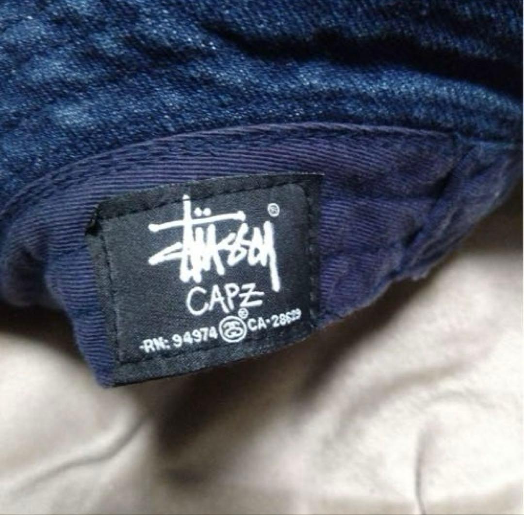 1*い様 STUSSY CAPZ デニムバケットハット L/XL