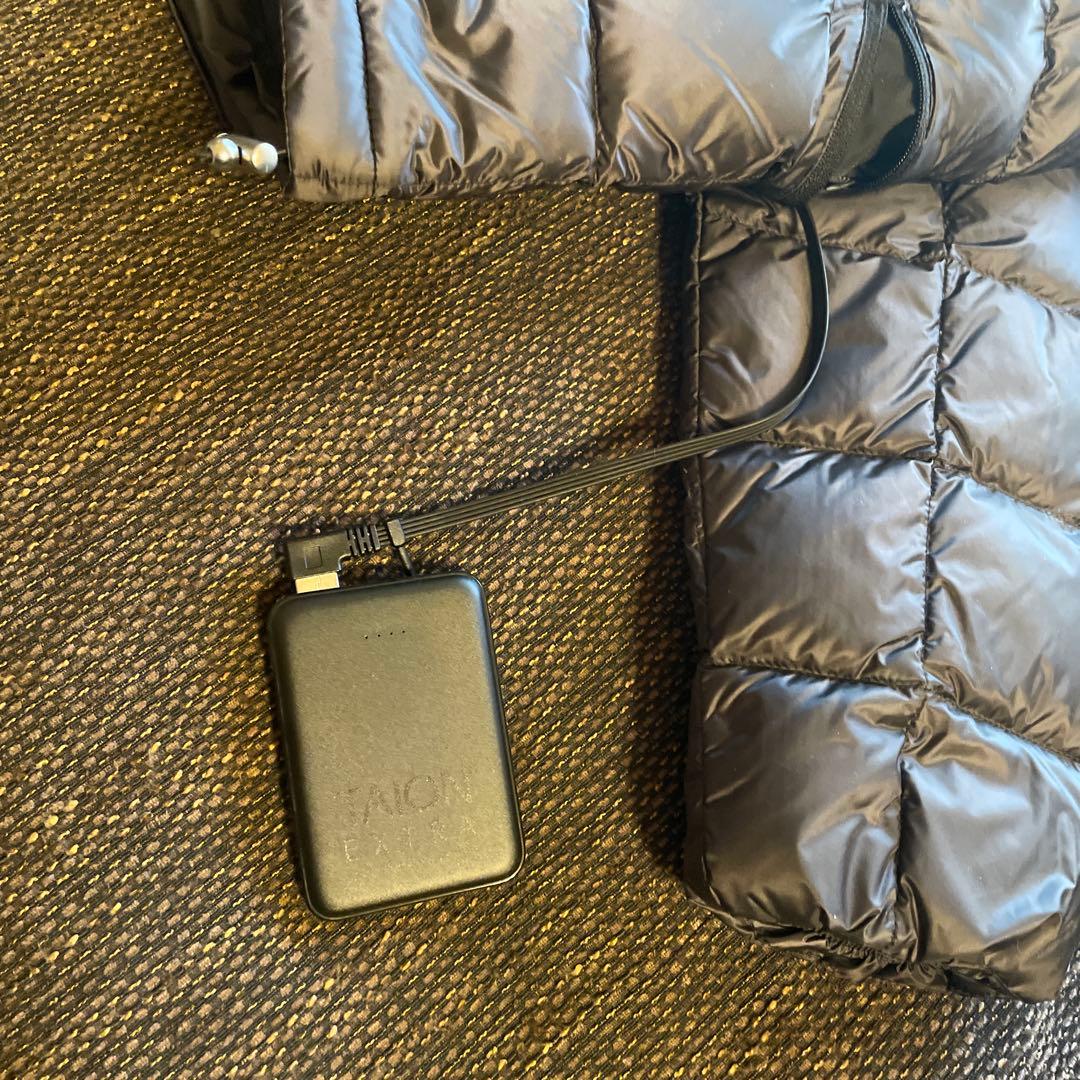 TAION ブラック キルティングジャケット ASIA S