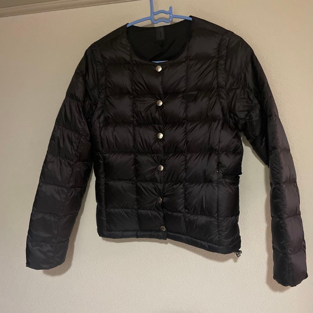 TAION ブラック キルティングジャケット ASIA S