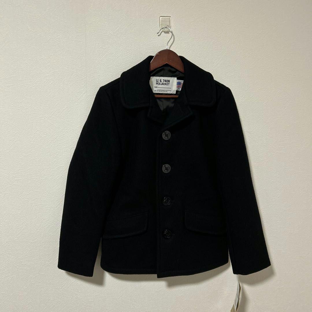 【未使用タグ付き】Schott ショット メンズ シングル ピーコート ネイビー