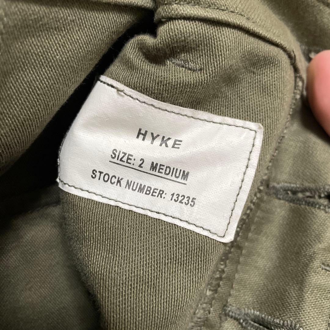 HYKE(ハイク) BACK SATIN BAKER PANTS