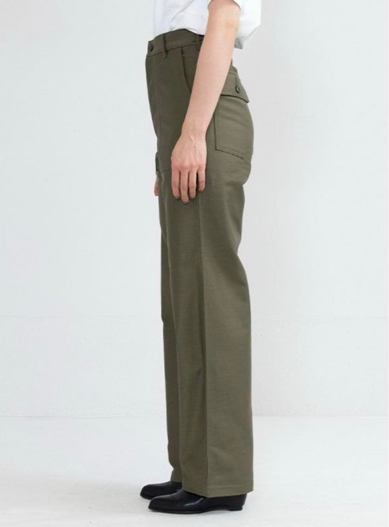 HYKE(ハイク) BACK SATIN BAKER PANTS