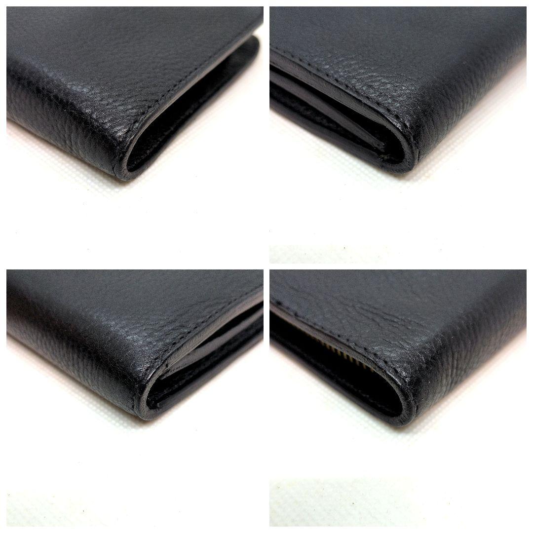 【極美品】イルビゾンテ　L字　長財布　ロングウォレット　シボ革　ユニセックス　黒