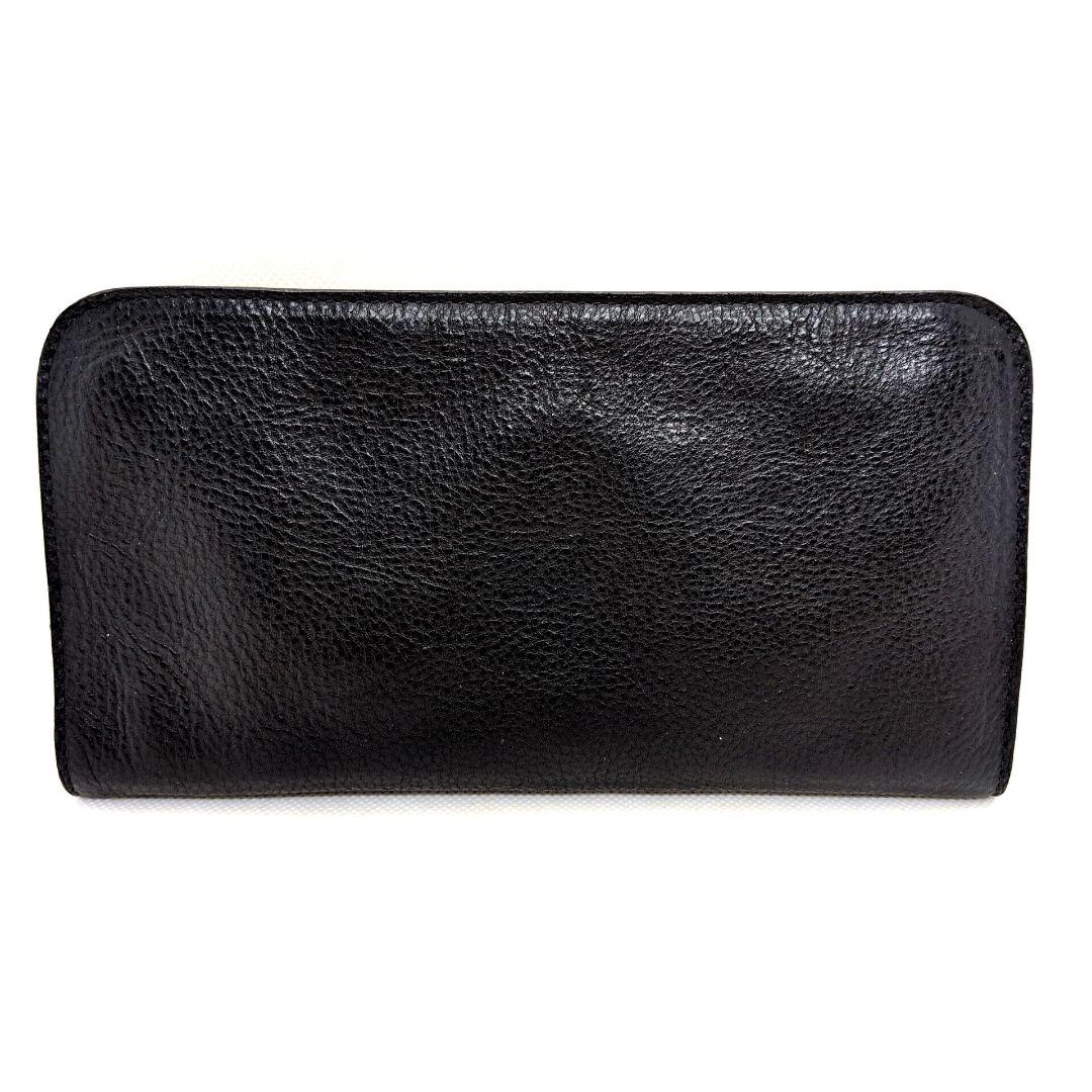 【極美品】イルビゾンテ　L字　長財布　ロングウォレット　シボ革　ユニセックス　黒