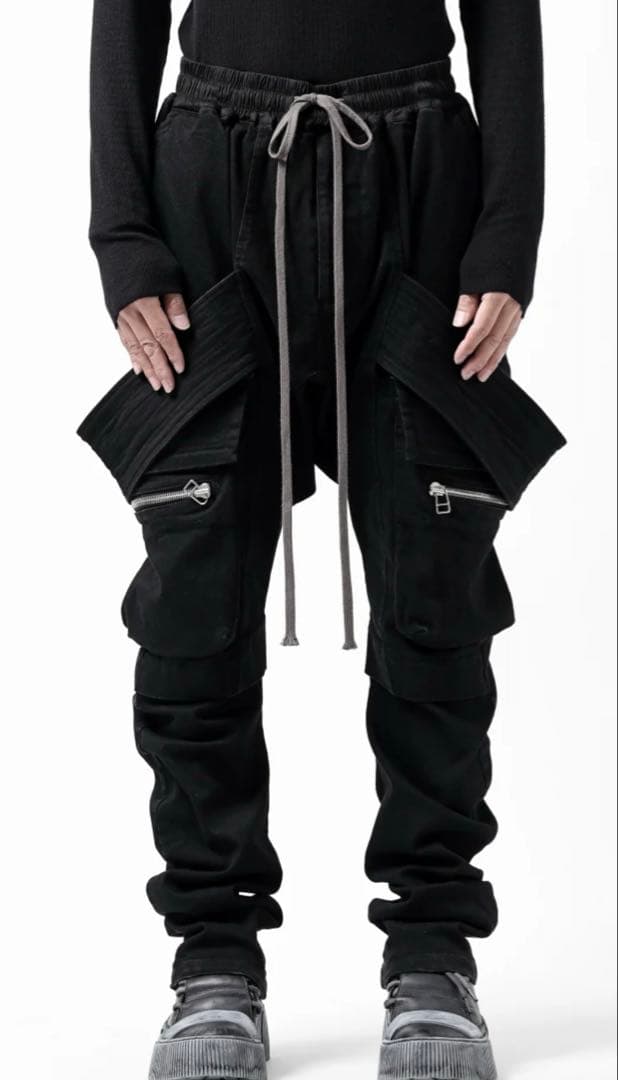 A.F ARTEFACT SLIM CARGO PANTS コーティング加工