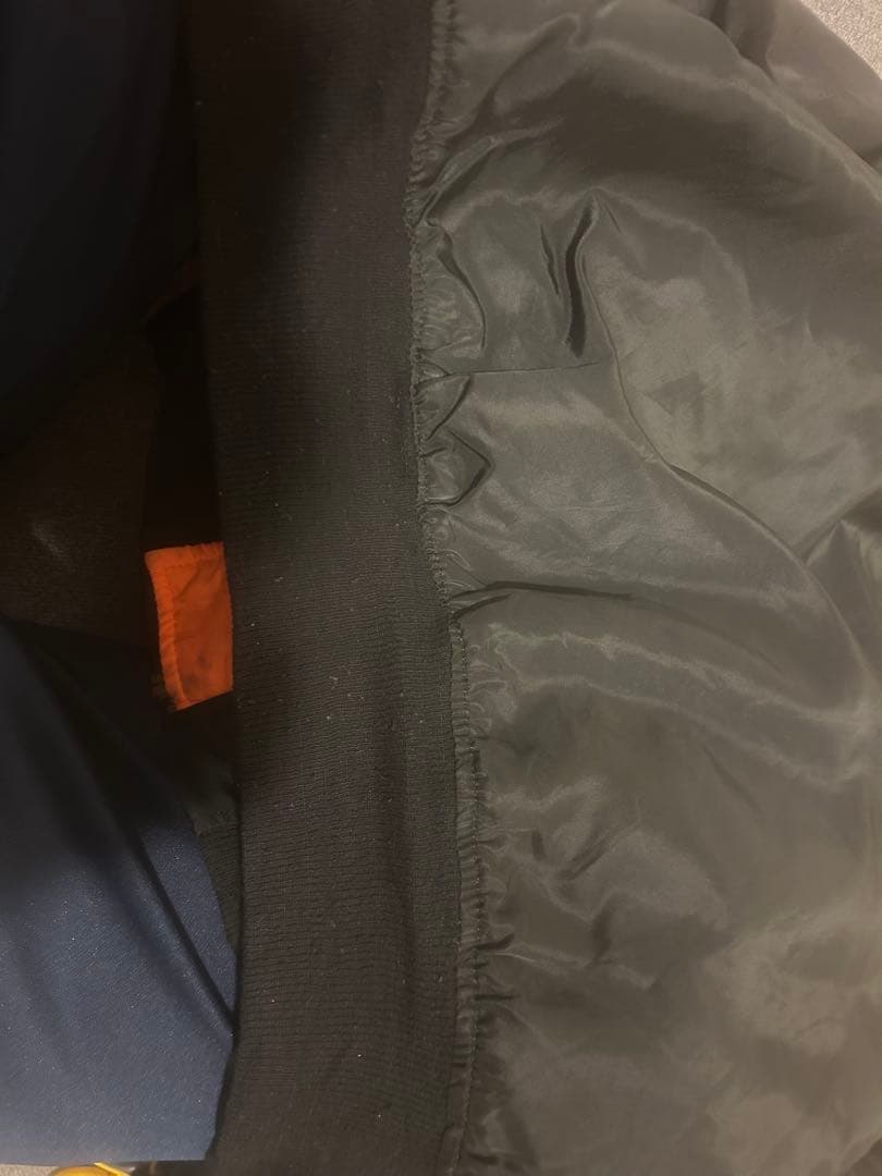 80s〜90s頃 USA製 Alpha MA-1民間ALPHA刻印ジッパー短丈