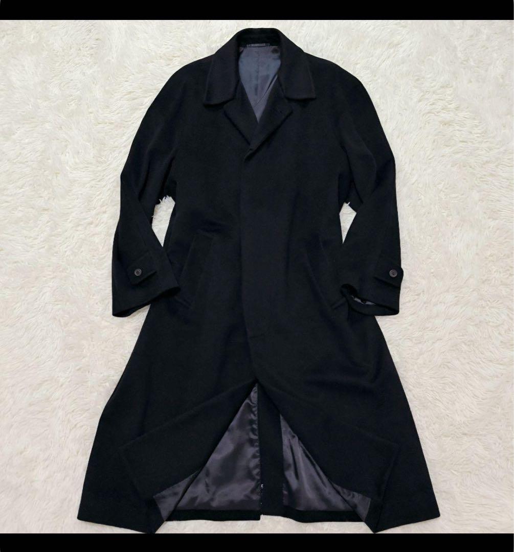 【極美品】カシミヤ100% チェスターコート マキシ丈XL/LL スーツに合う