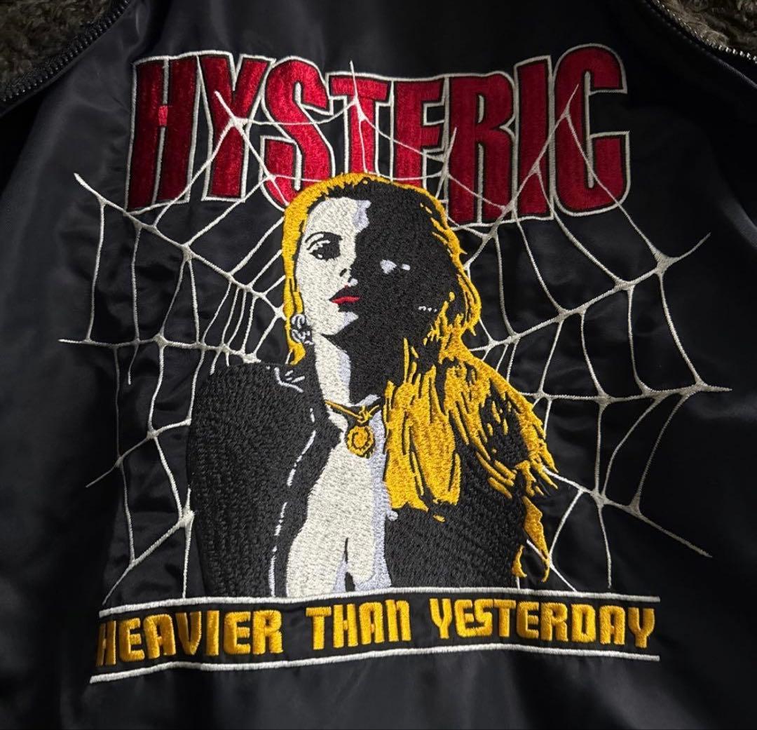 HYSTERIC ブラック MA-1ジャケット