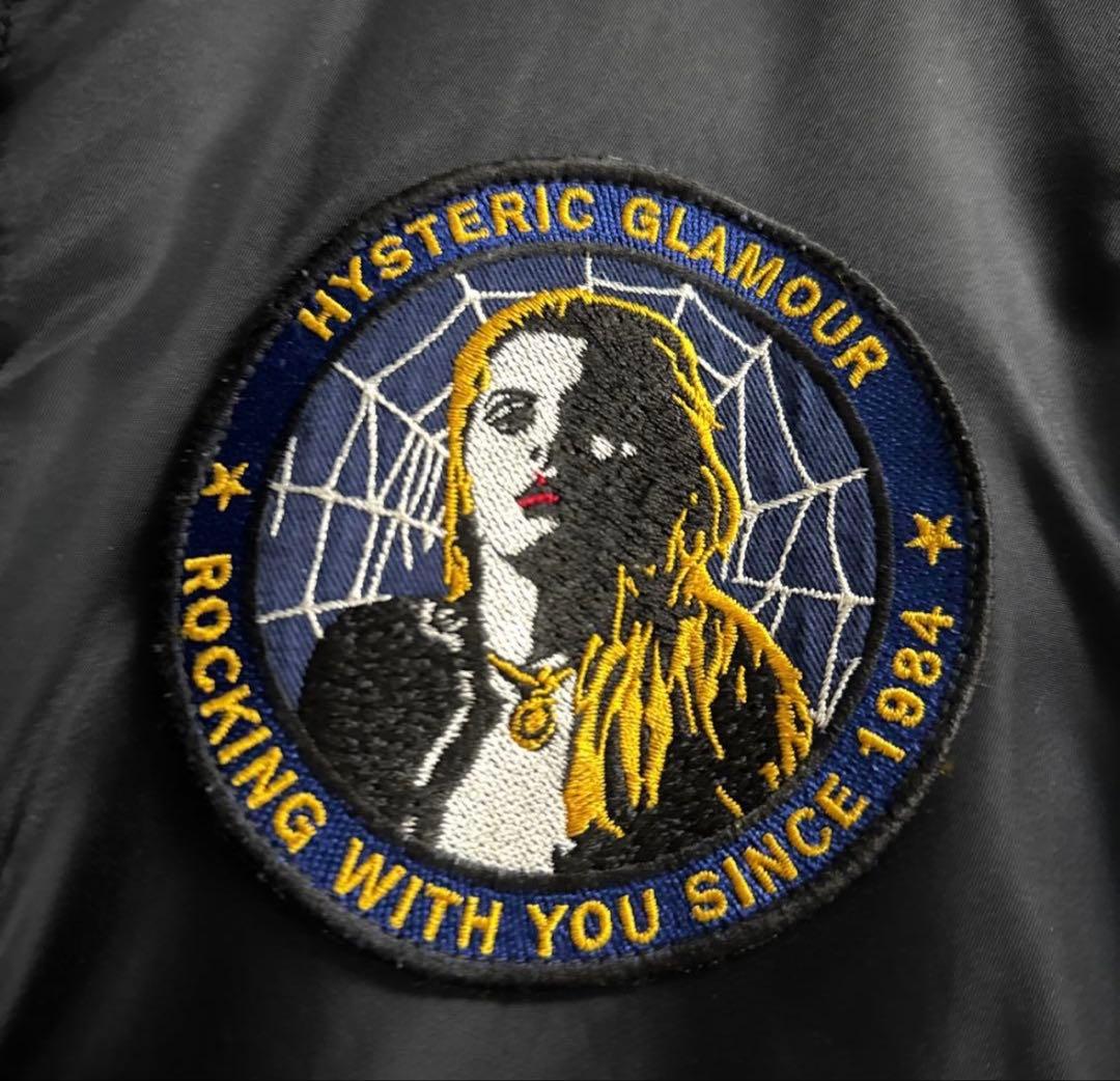 HYSTERIC ブラック MA-1ジャケット