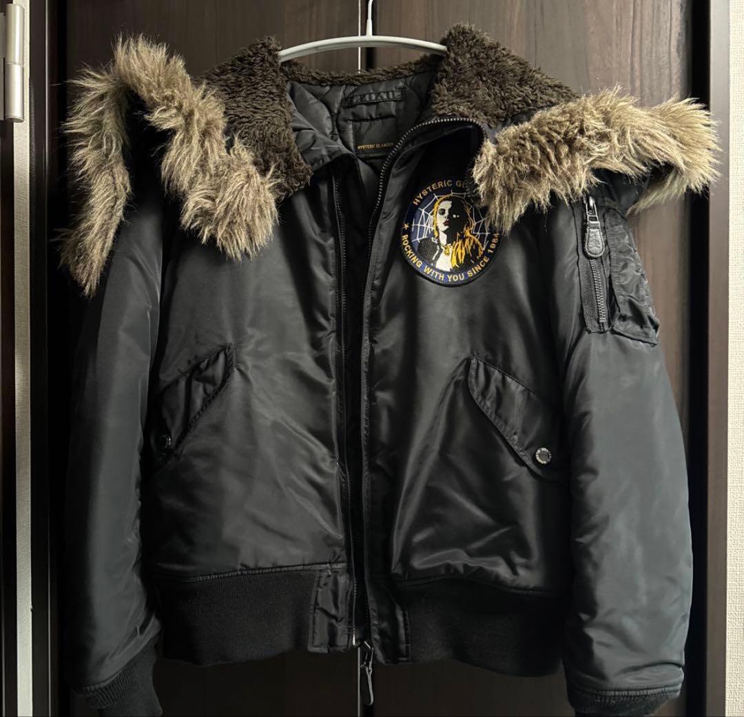 HYSTERIC ブラック MA-1ジャケット