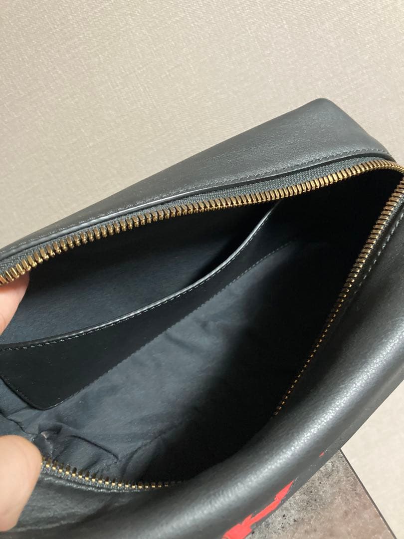 BURBERRY バーバリー ロゴ入り ボックス型ポーチ ハンドバッグ