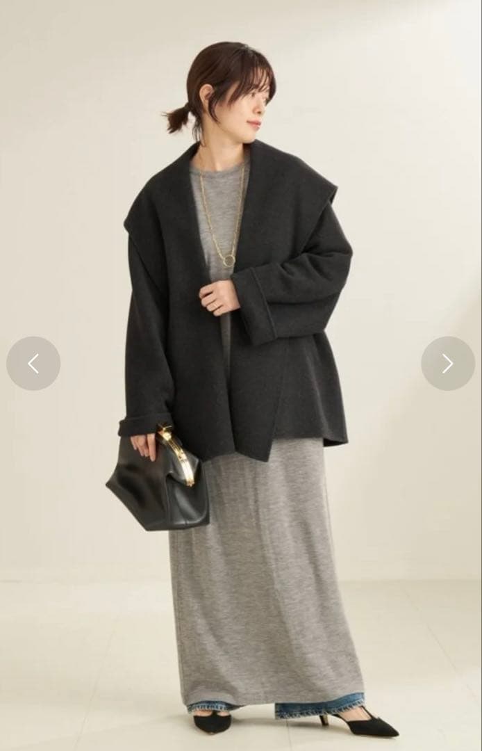 【お値下げ中】 Plage ハミルトン DRAPE MIDDLE コート 38