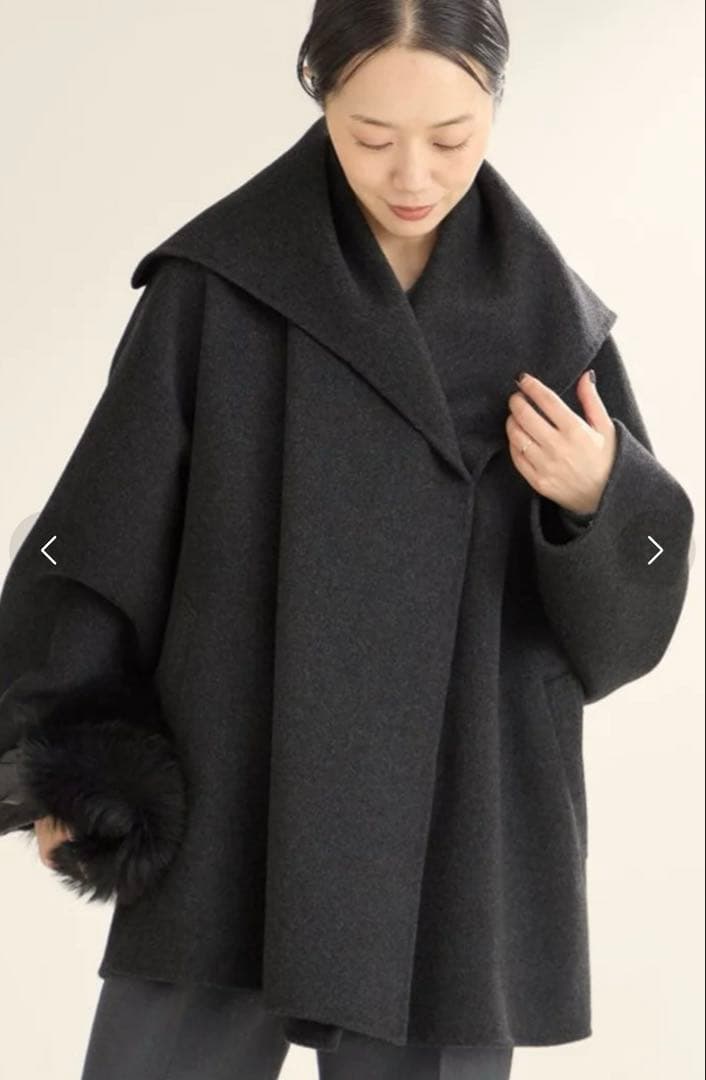 【お値下げ中】 Plage ハミルトン DRAPE MIDDLE コート 38