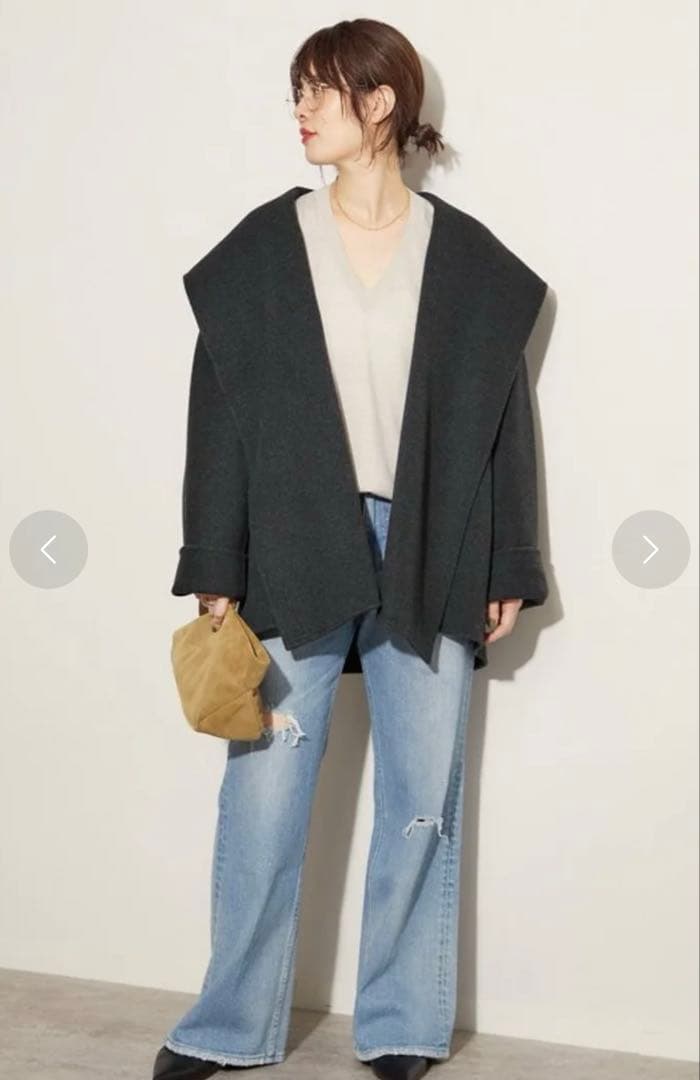 【お値下げ中】 Plage ハミルトン DRAPE MIDDLE コート 38