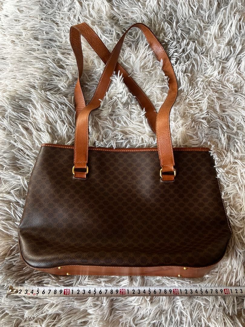 Cute　CELINE ブラウンレザーショルダーバッグ