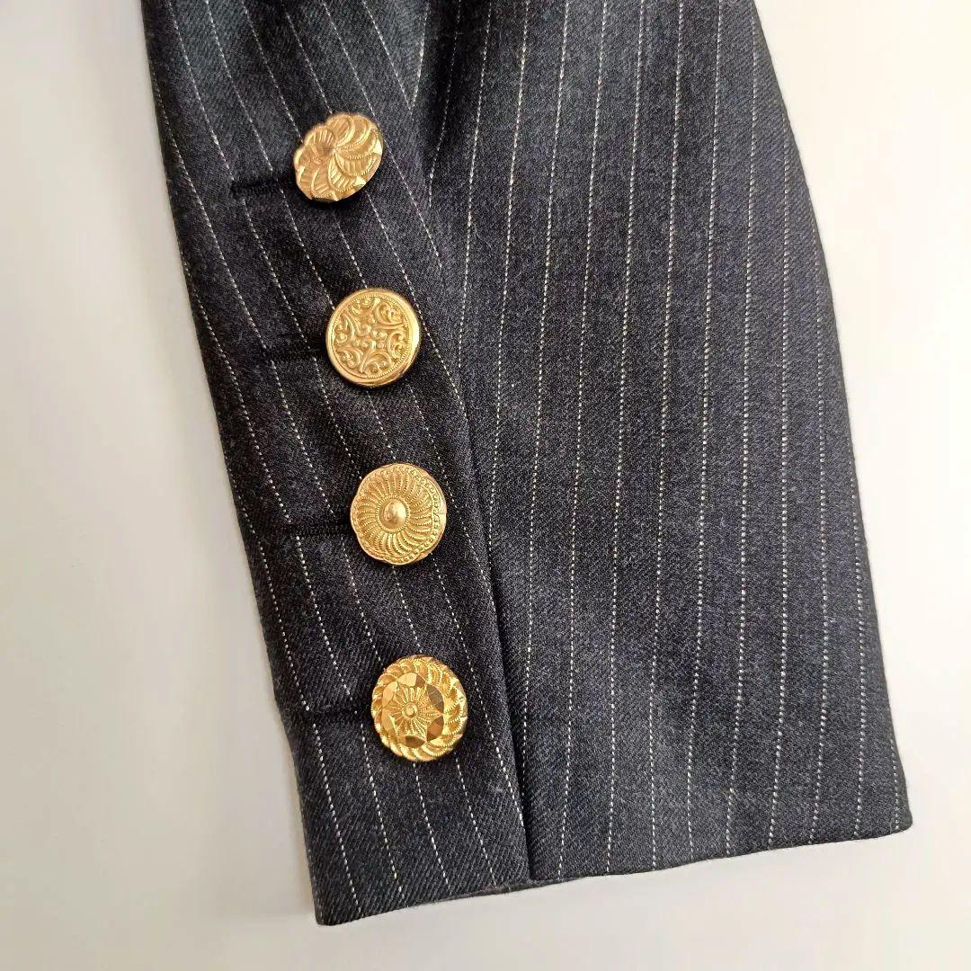 ESCADA エスカーダ ヴィンテージ テーラードジャケット 金ボタン 38 M