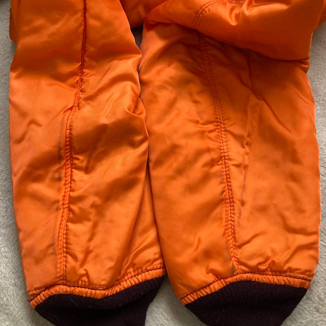 《希少カラー》80s USA製 ALPHA MA-1 L ヴィンテージ ボルドー