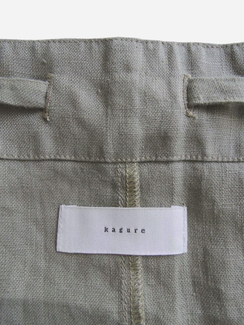 2025 春夏新作 かぐれ kagure 新品 リネンサロペット＊ベージュ