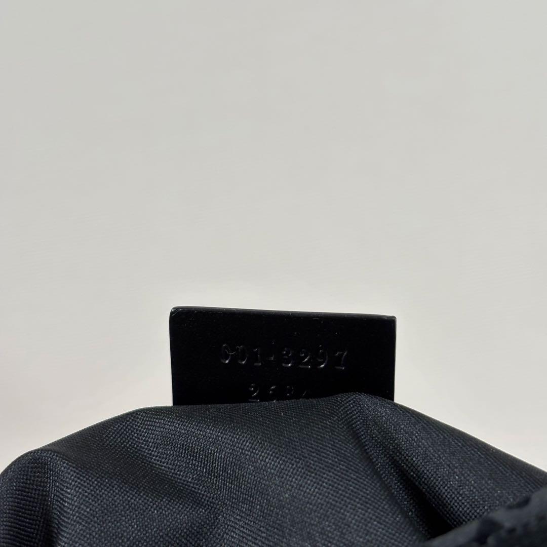 極美　GUCCI グッチ　メタルハンドル　GG柄　ホーボー　ワンショルダーバッグ