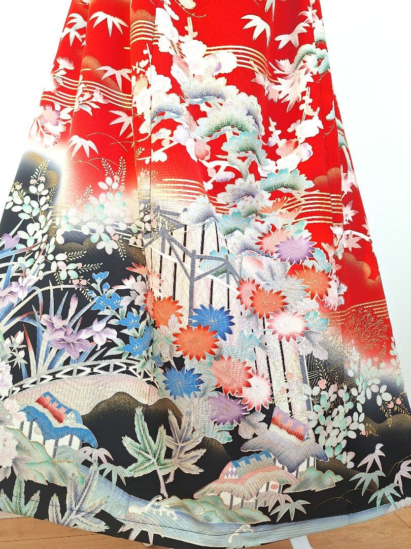 着物リメイクワンピース3664